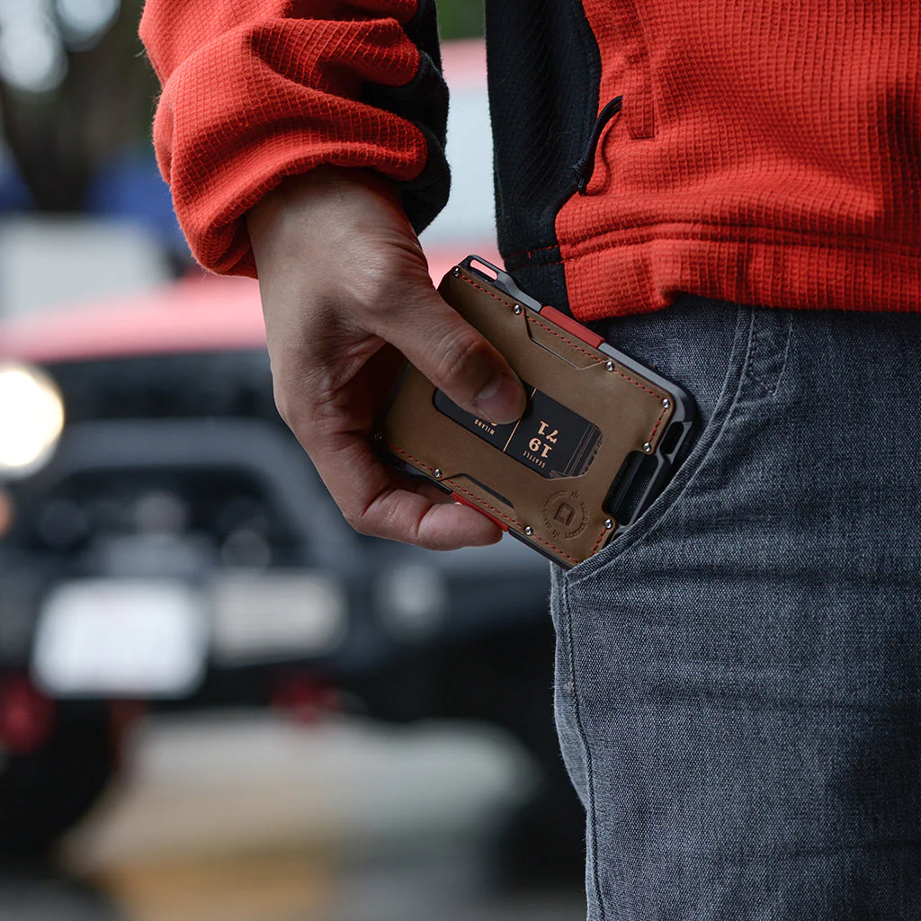 M1 MAVERICK™ WALLET - SPECIAL EDITION - SLATE GREY - SINGLE POCKET LEATHER - Image 8