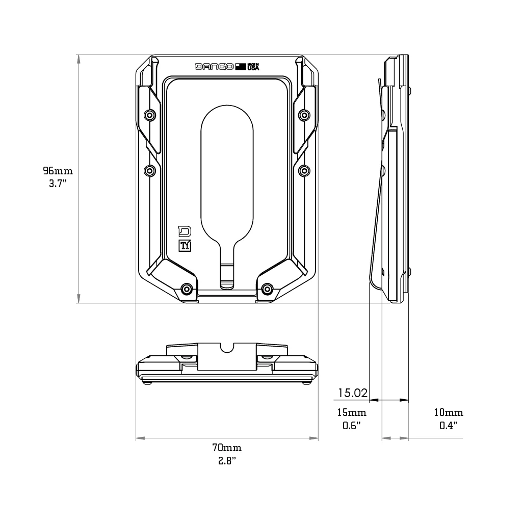 M4 Maverick™ Rail Wallet with Titanium Clip - Image 31